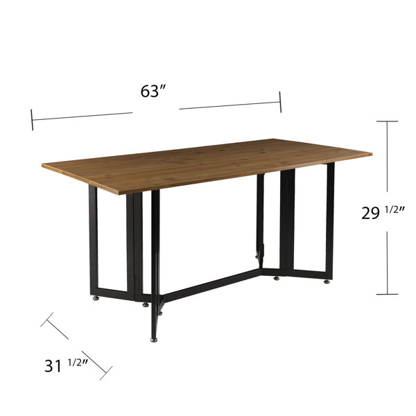 Latitude Run® Adams Drop Leaf Trestle Dining Table & Reviews Wayfair